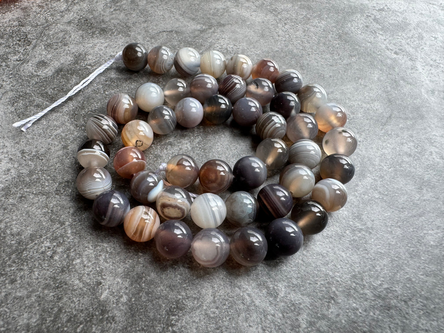 Botswana Agate | Round Beads | 8mm