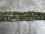 8mm Olive Jade Round Beads