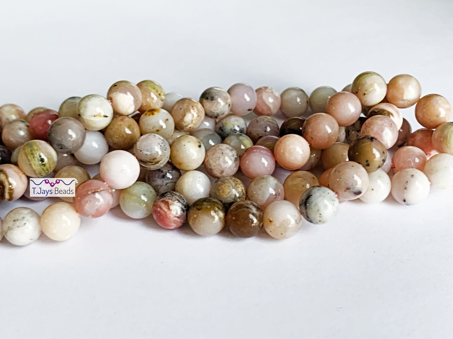 Pink Opal | Round Beads | 6mm