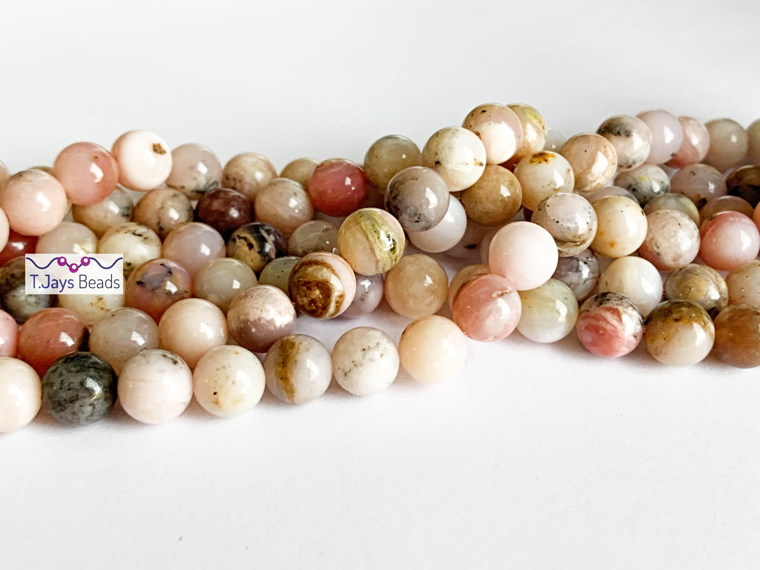 Pink Opal | Round Beads | 6mm