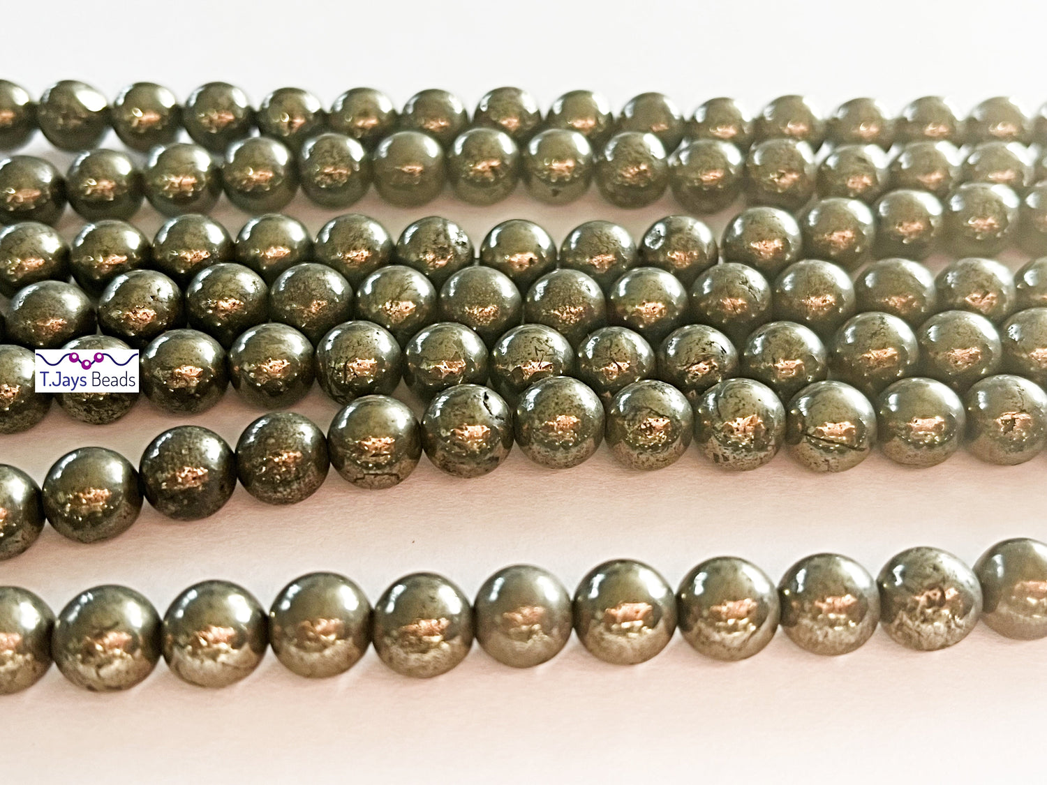 Pyrite | Round Beads | 6mm | A Grade