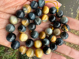 Tiger Eye (Dyed Blue) | Round Beads | 10mm | A Grade