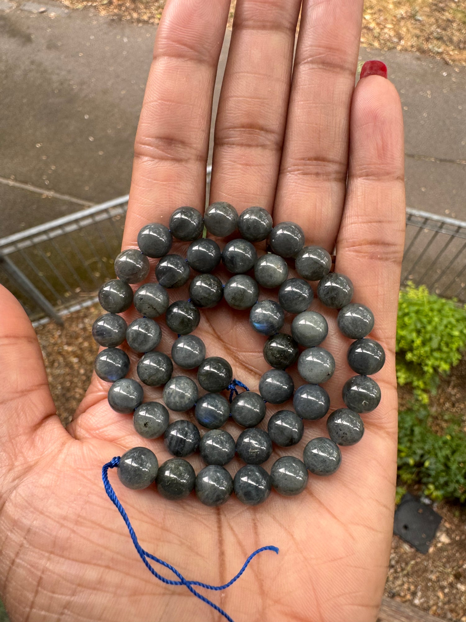 Labradorite | Dark | Round Beads | 8mm | AA Grade