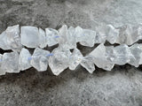 Crystal Quartz  | Rough Raw Stone Beads | 10-15mm