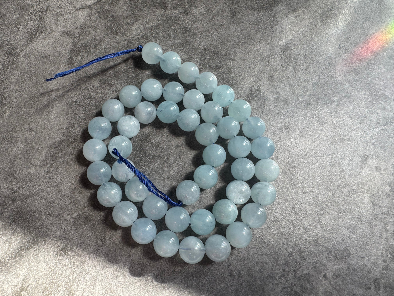 Aquamarine | Round Beads | 8mm | A Grade