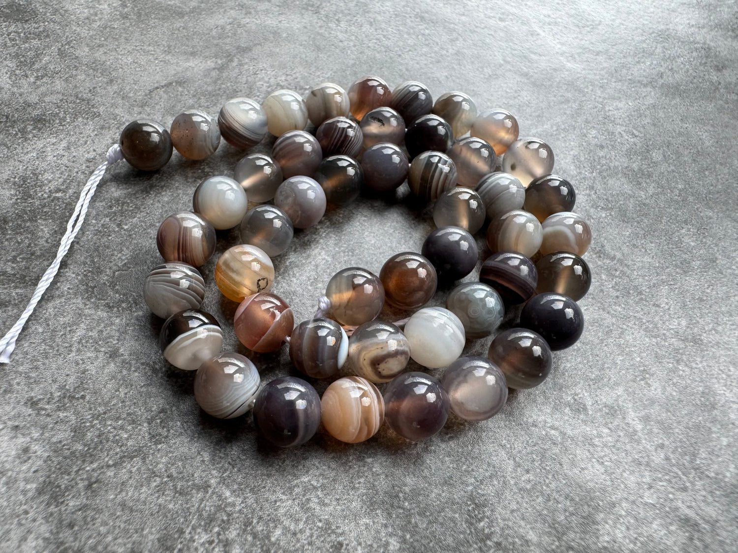 Botswana Agate | Round Beads | 8mm