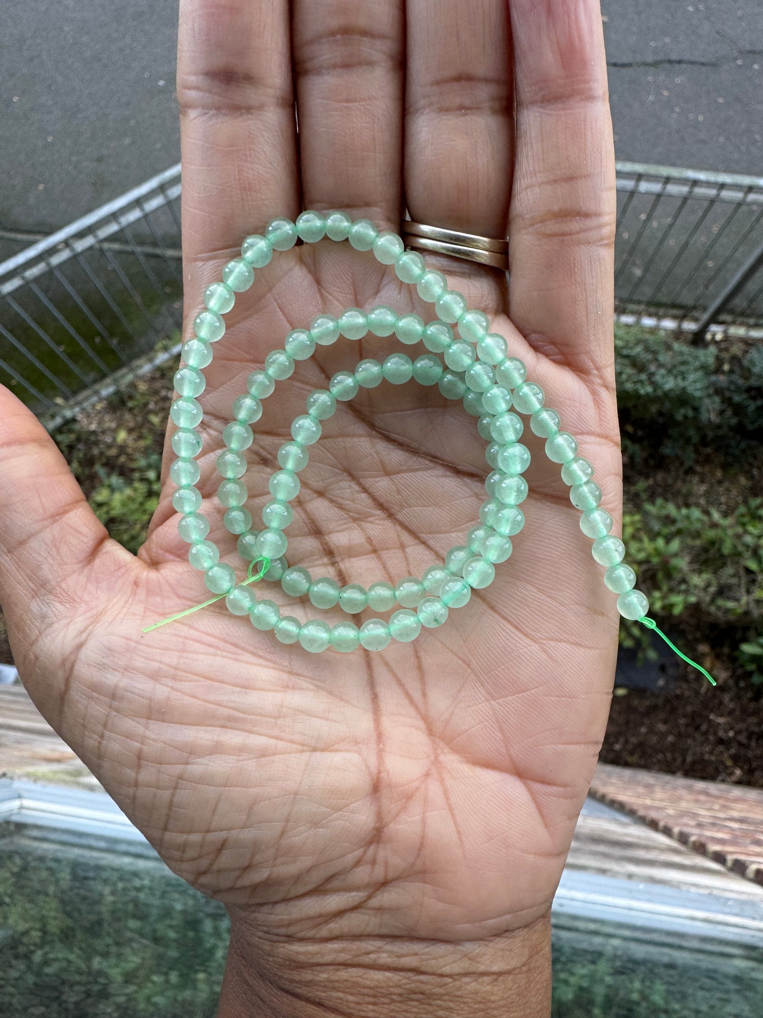 Green Aventurine | Round Beads | 4mm