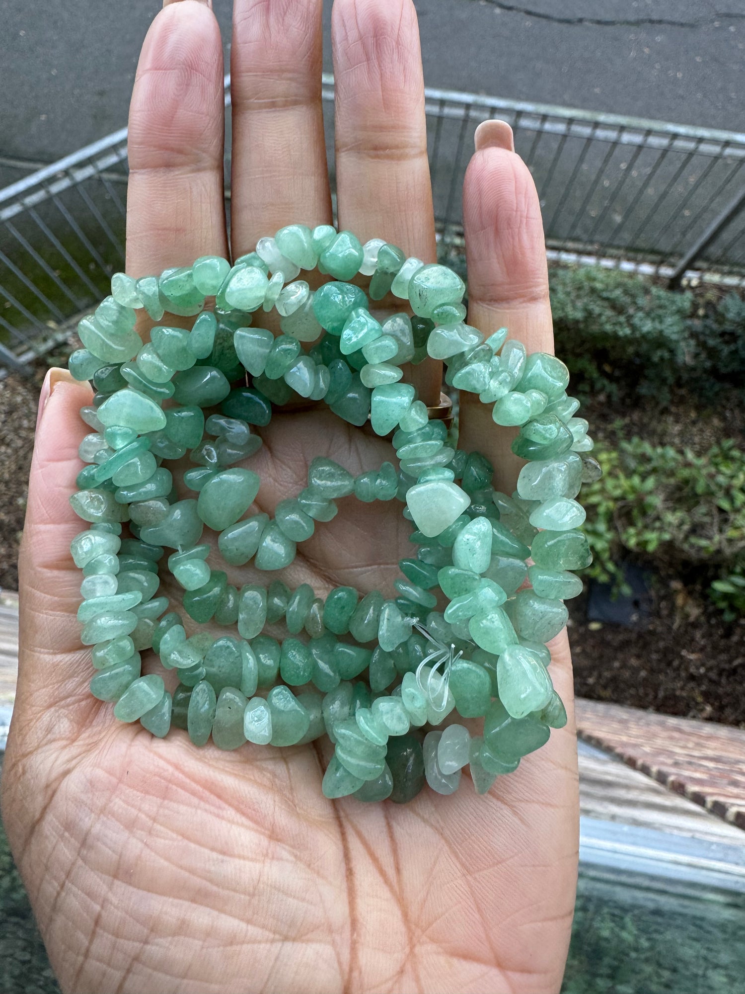 Green Aventurine| Chip Beads | 5-8mm | 32" String