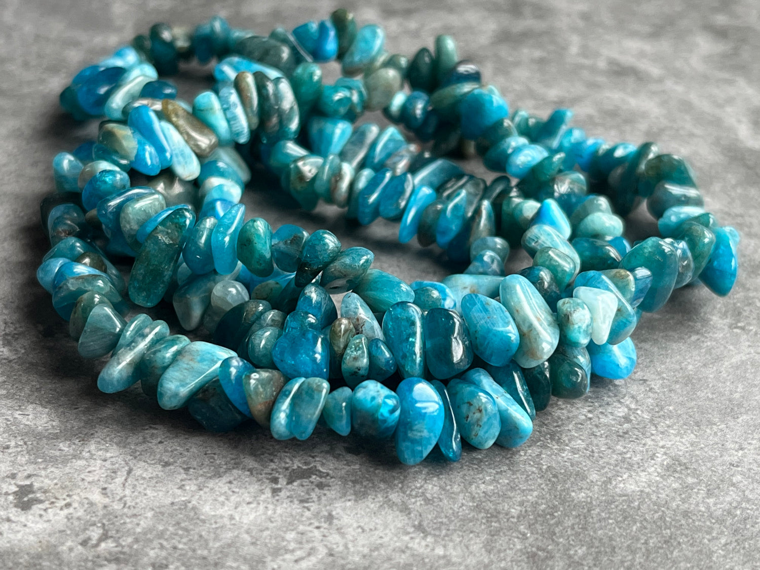 Apatite | Chip Beads | 5-8mm | A Grade |32” string