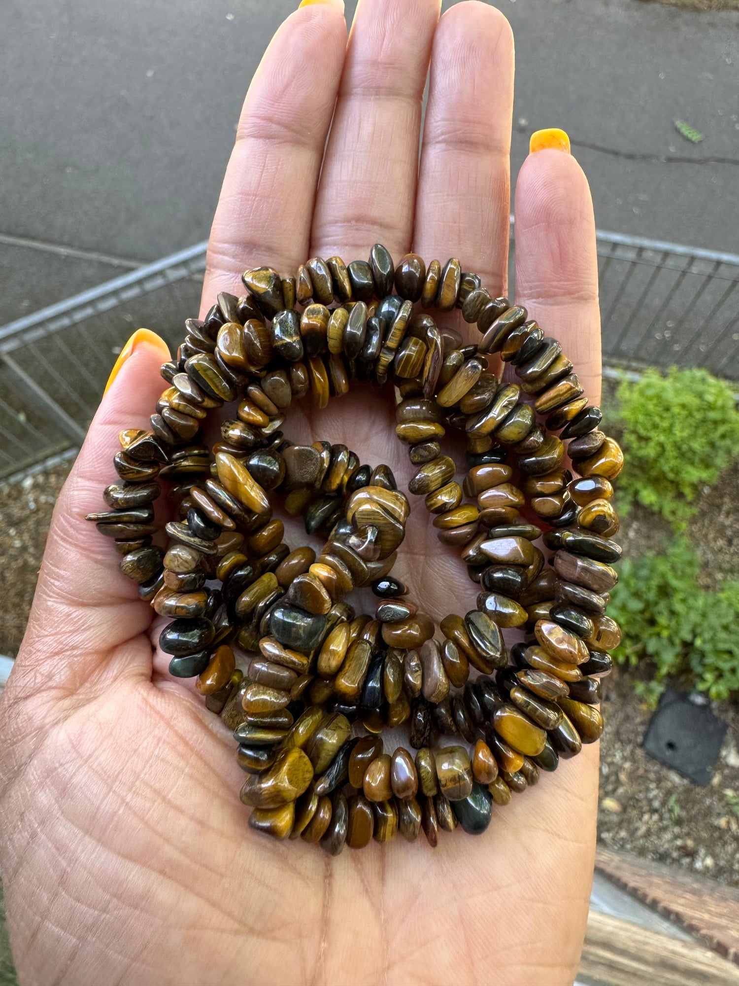 Tiger Eye | Chip Beads | 5-8mm | 32" String