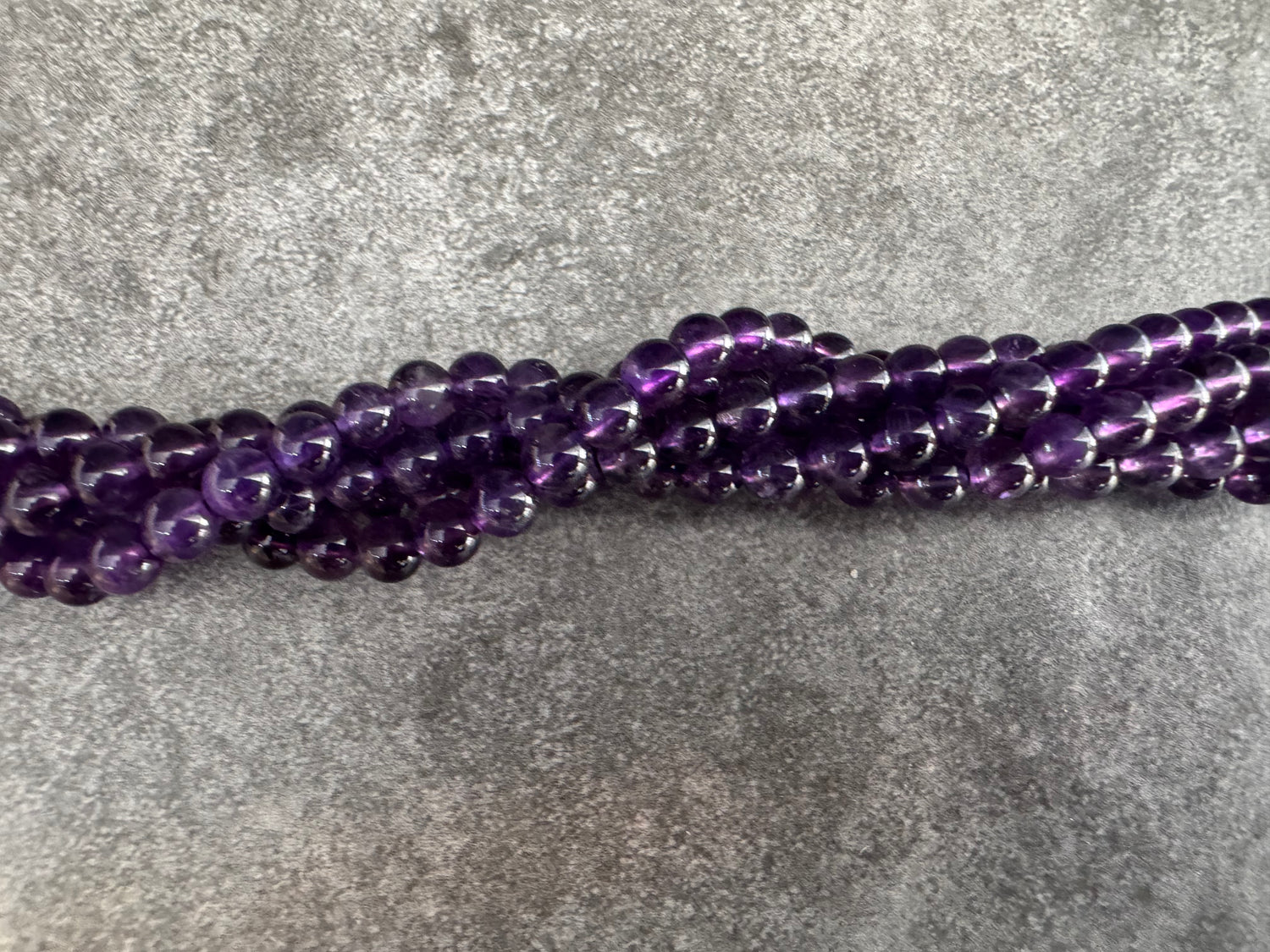 Amethyst | Round Beads | 4mm | B Grade