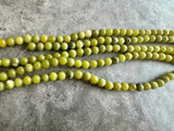 6mm Peridot Round Beads