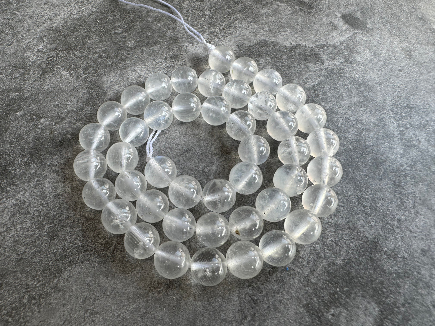 Moonstone (Ice Rainbow) | Round Beads | 8mm | A Grade