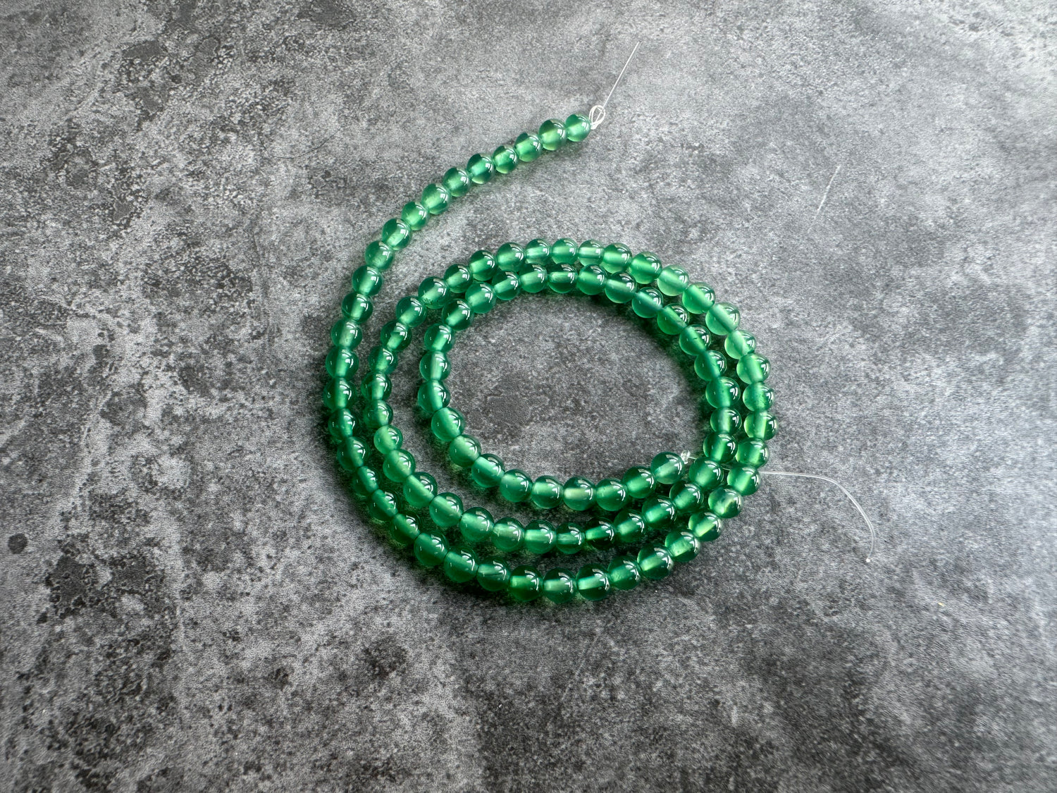 Green Onyx | Round Beads | 4mm