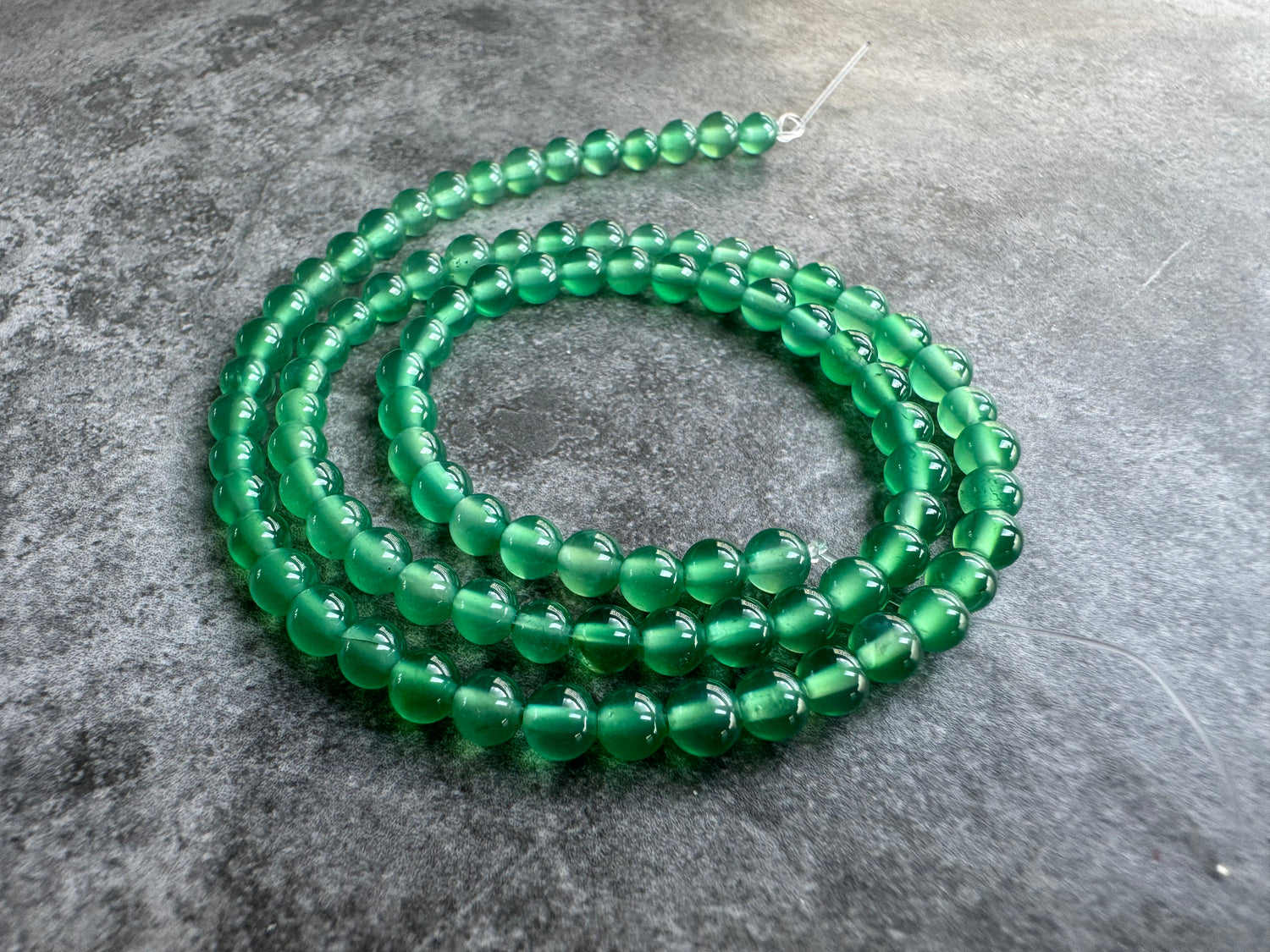 Green Onyx | Round Beads | 4mm