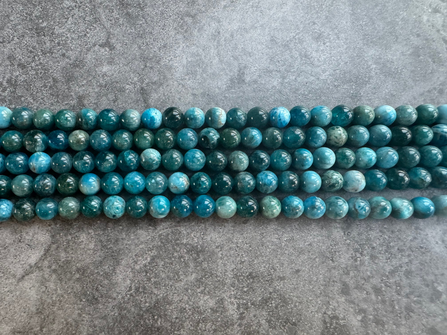 Apatite | Round Beads | 6mm | A Grade