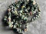 African turquoise chips beads