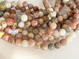 6mm Cherry Jasper Round Beads