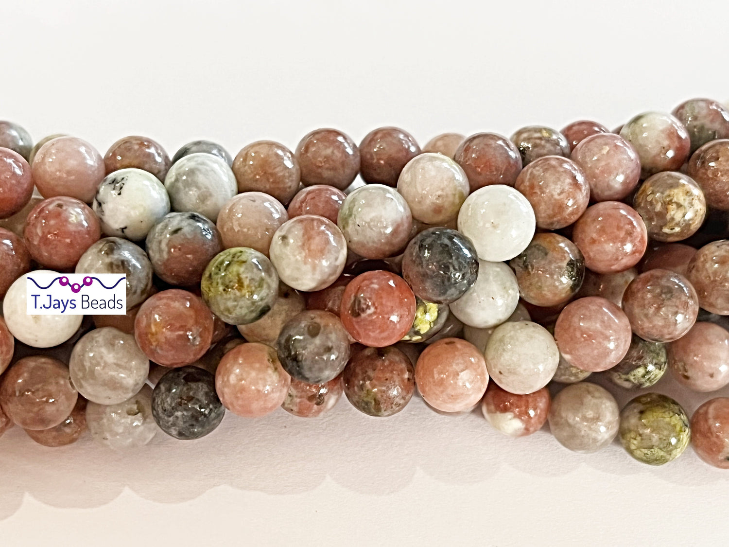 Cherry Jasper | Round Beads | 6mm