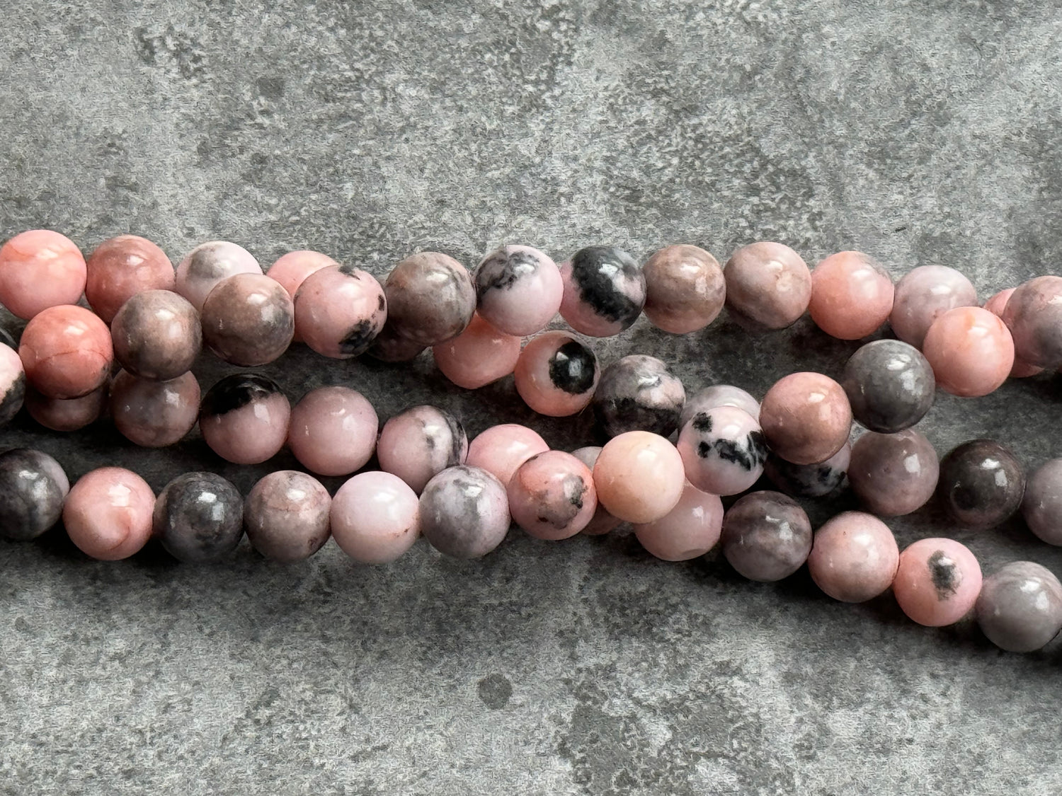 Pink Zebra Jasper | Round Beads | 6mm