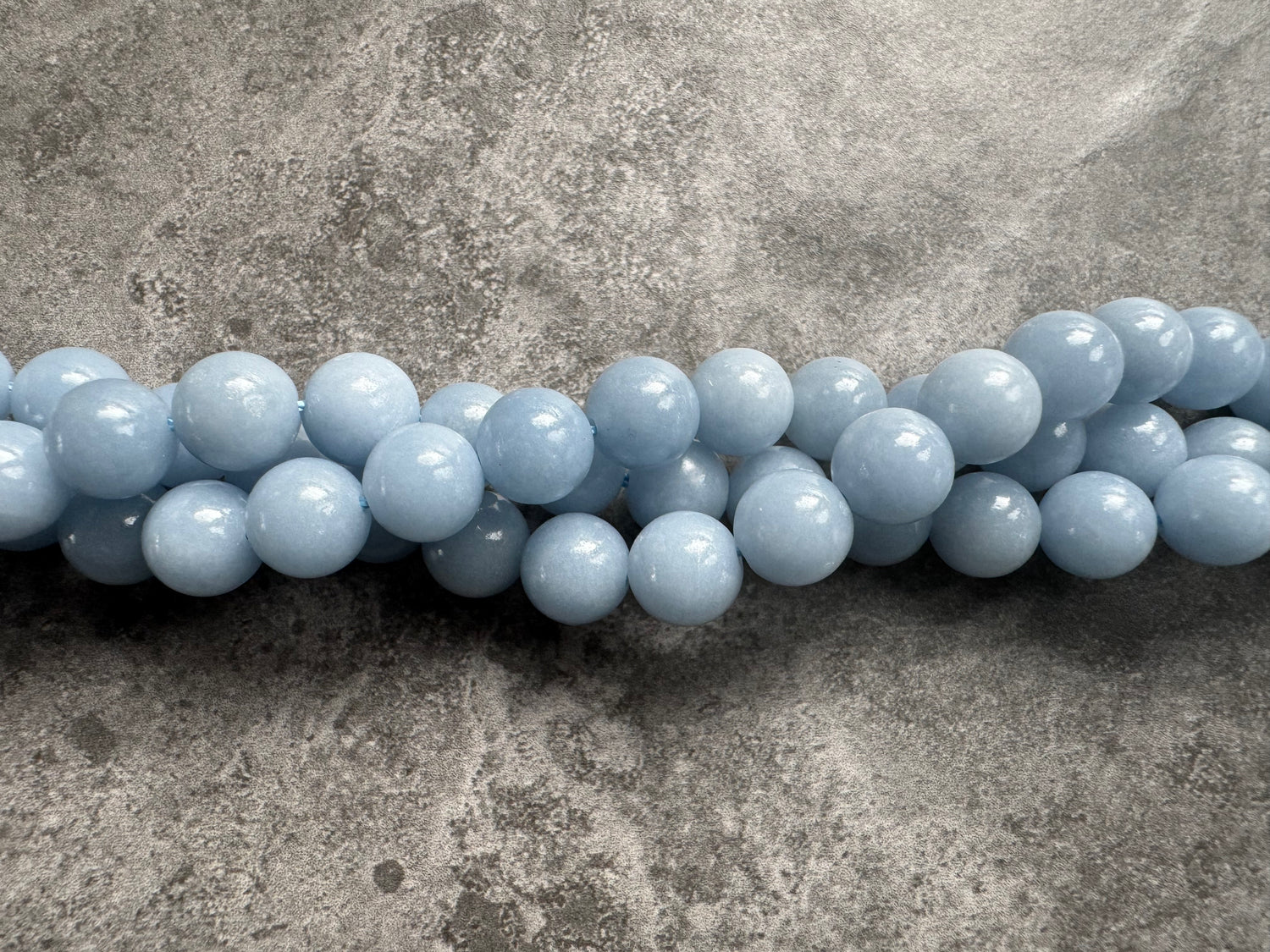 Angelite Round Beads | Round Beads | 6mm | A Grade