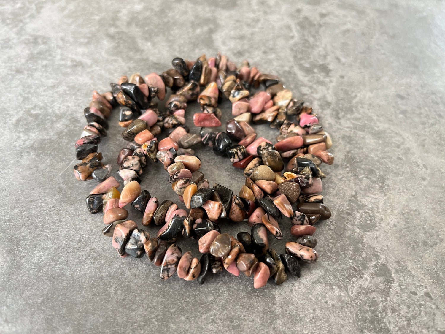 Rhodonite | Chip Beads | 5-8mm | 32" String