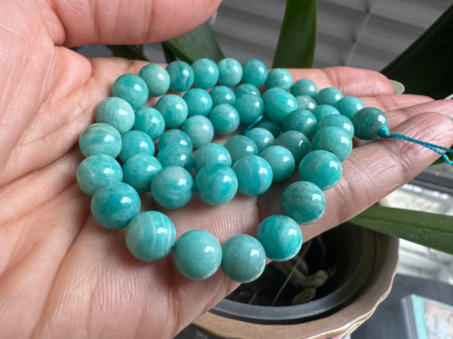 Amazonite (Russian) | Round Beads | 10mm | A Grade