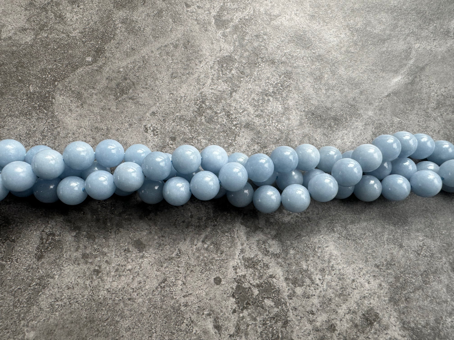 Angelite | | Round Beads | 8mm | A Grade