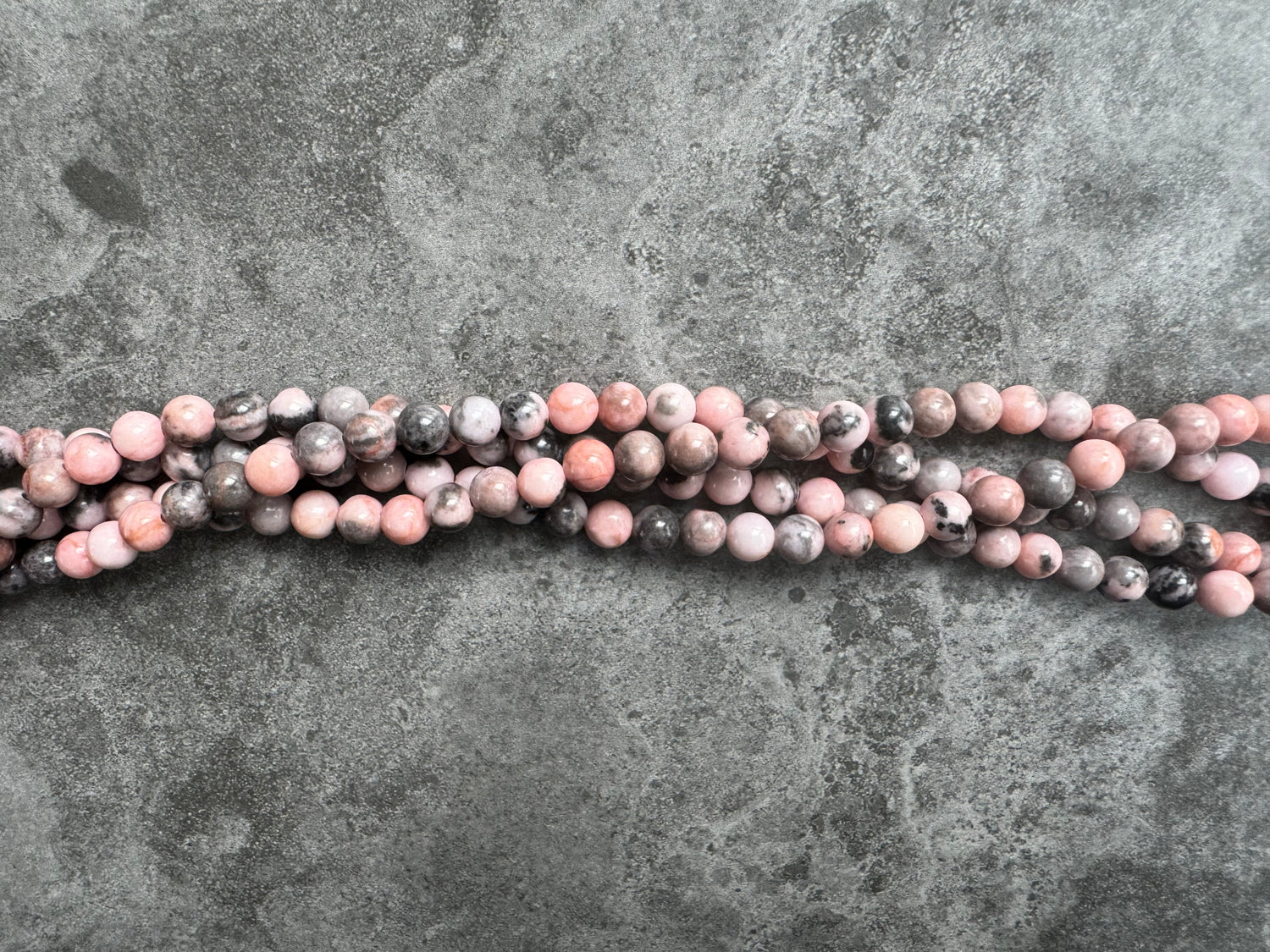 Pink Zebra Jasper | Round Beads | 6mm