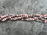 6mm Pink Zebra Jasper Round Beads