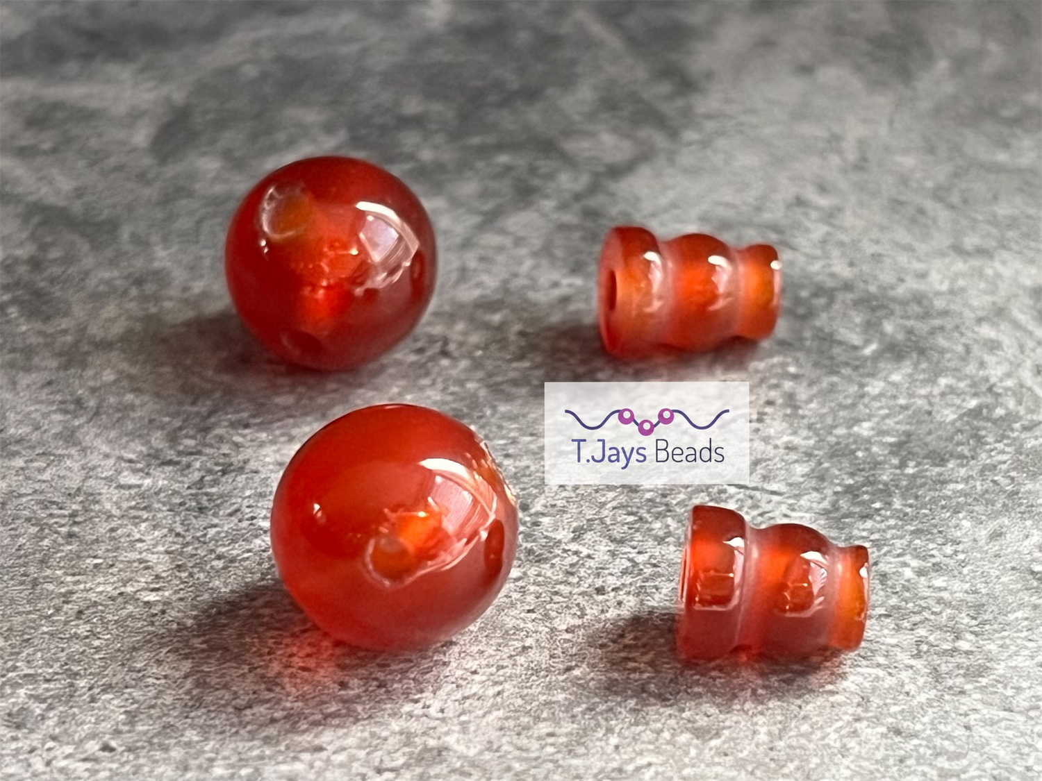 Carnelian | Guru Beads | 8mm | A Grade