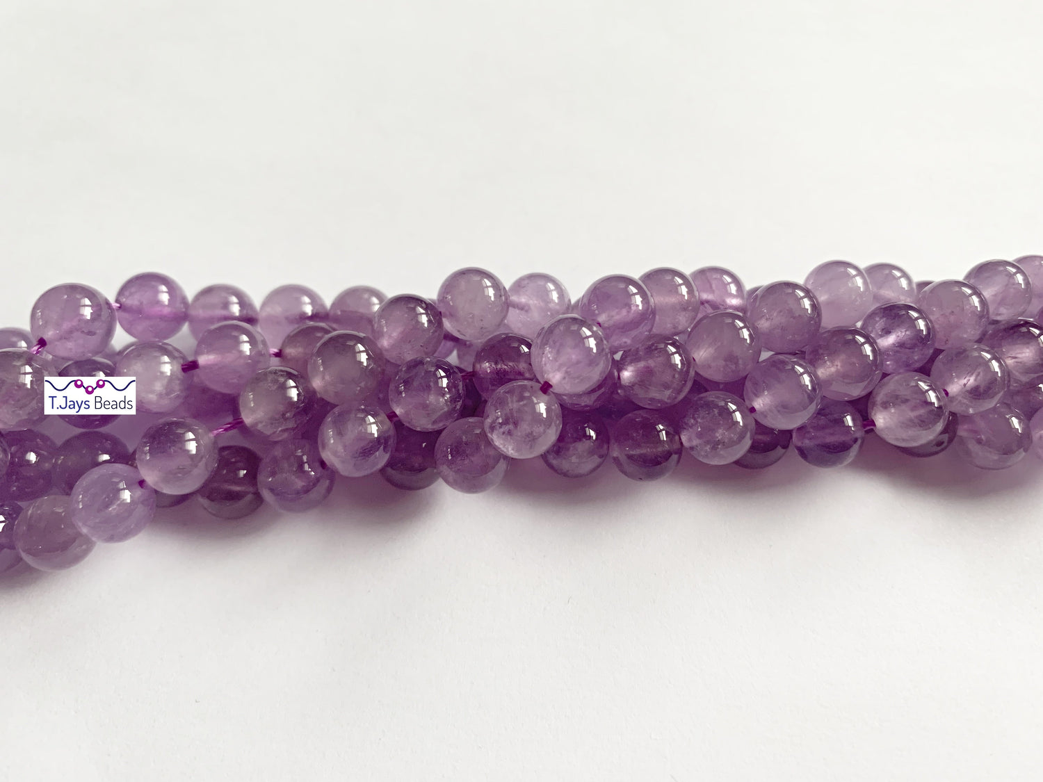 Amethyst (Light) | Round Beads | 6mm