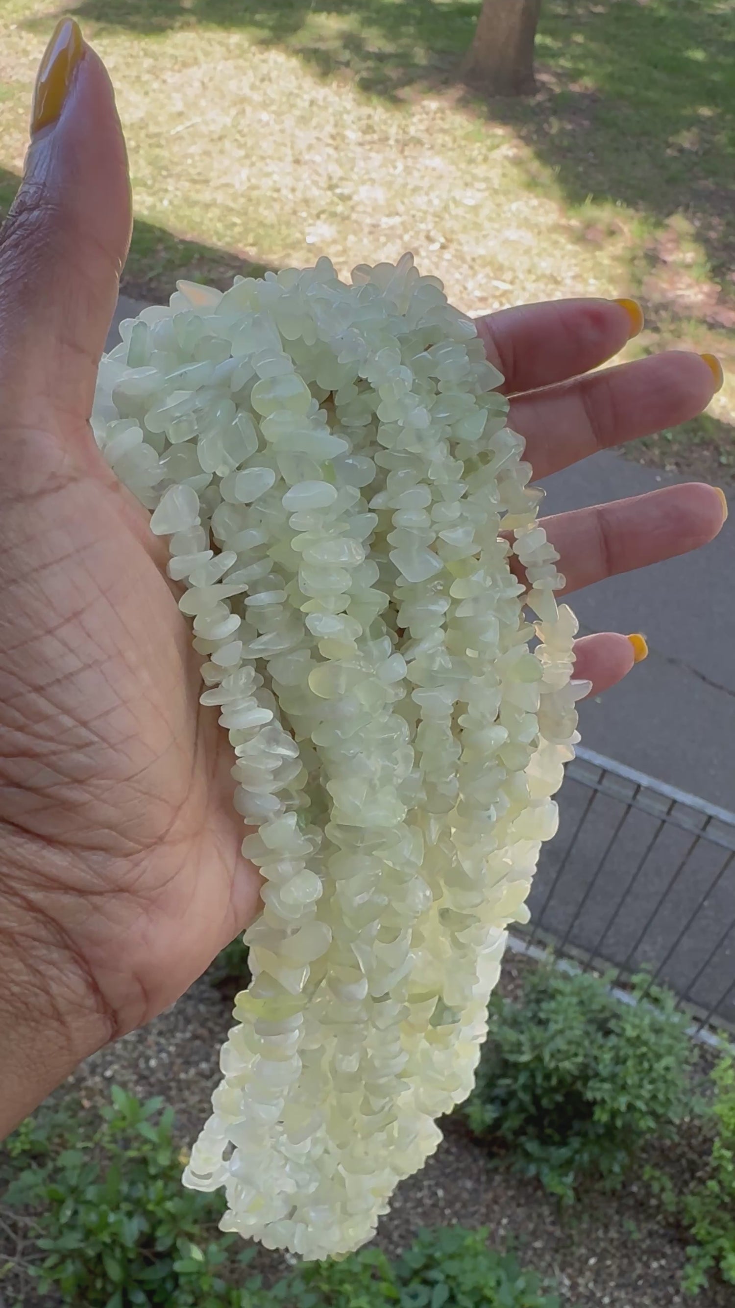 New Jade | Chip Beads | 5-8mm | 32" String
