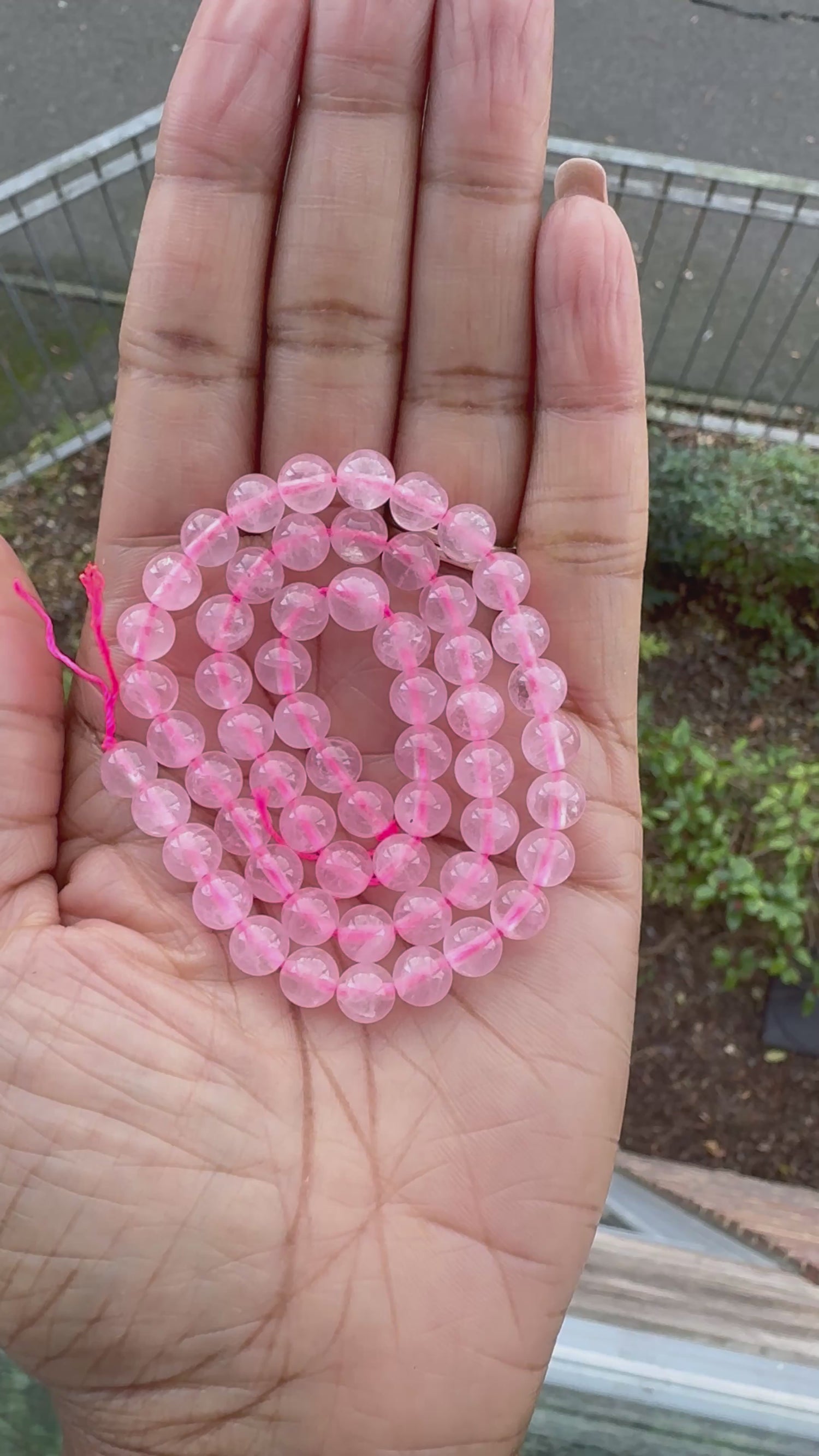Rose Quartz  | Round Beads | 6mm | B Grade