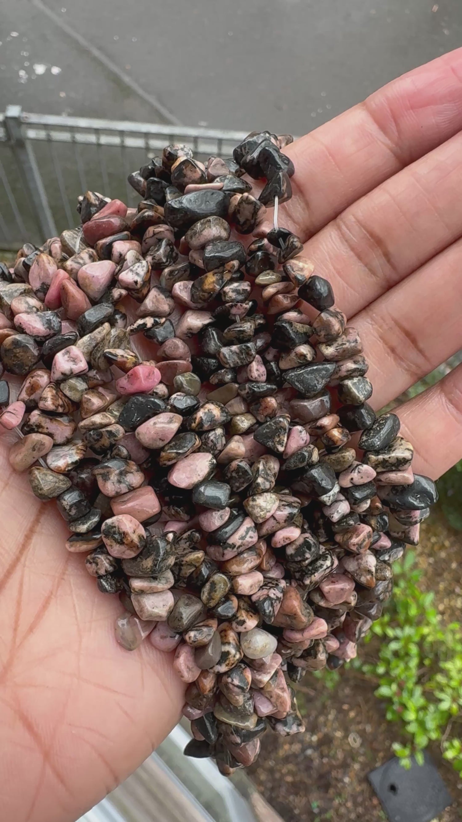 Rhodonite | Chip Beads | 5-8mm | 32" String