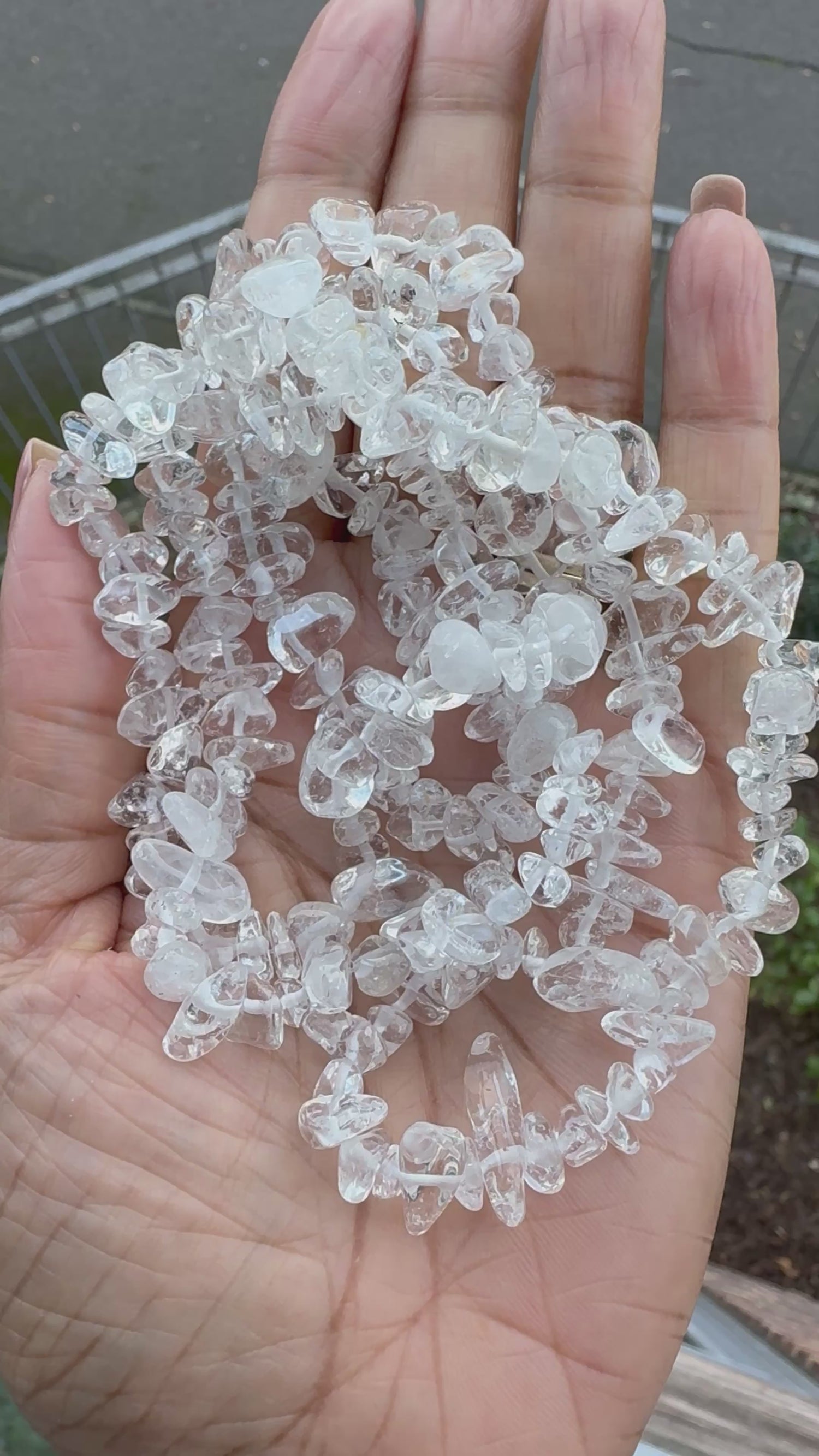 Crystal Quartz | Chip Beads | 5-8mm | 32" String