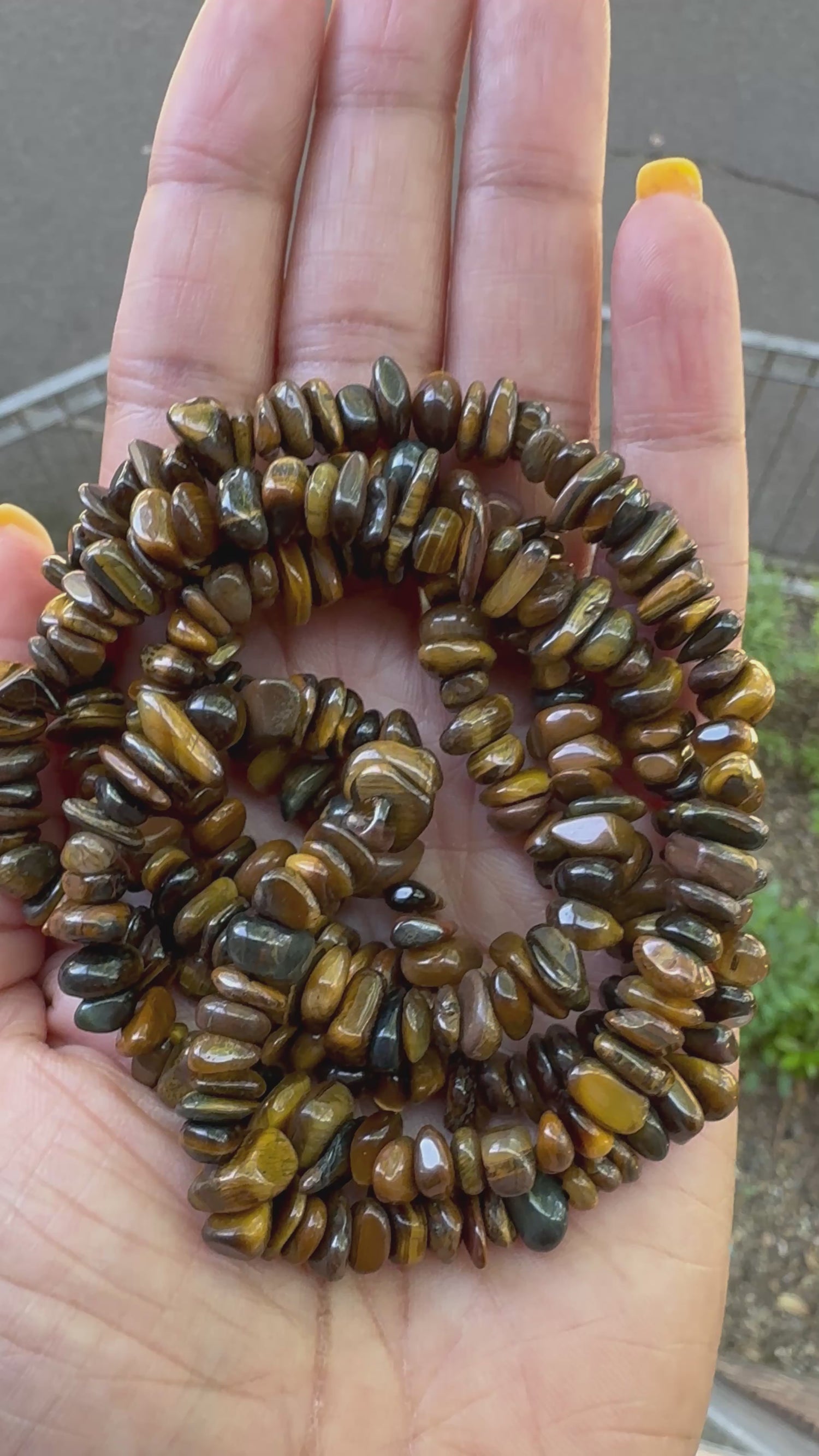 Tiger Eye | Chip Beads | 5-8mm | 32" String