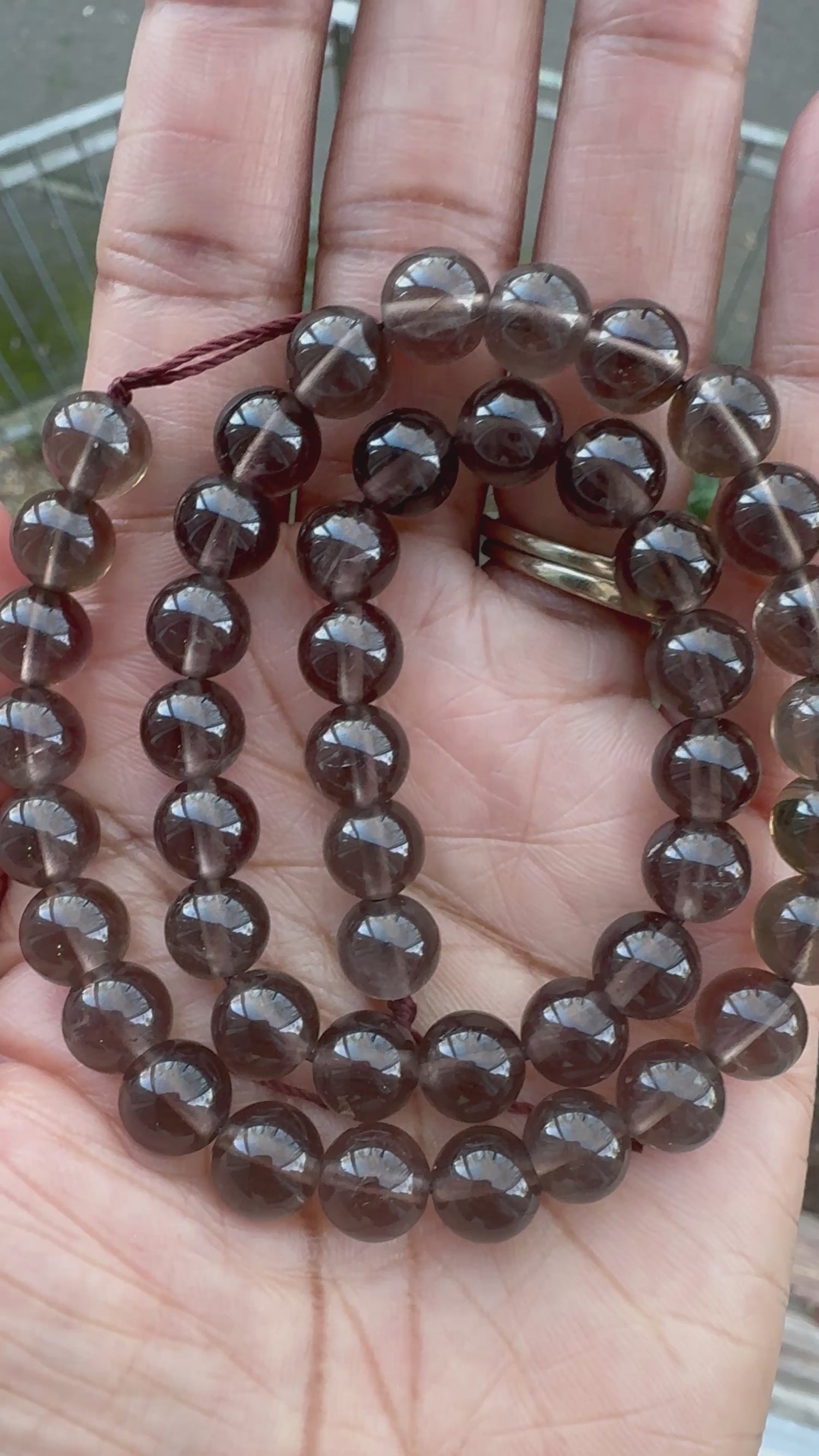 Smoky Quartz | Round Beads | 8mm