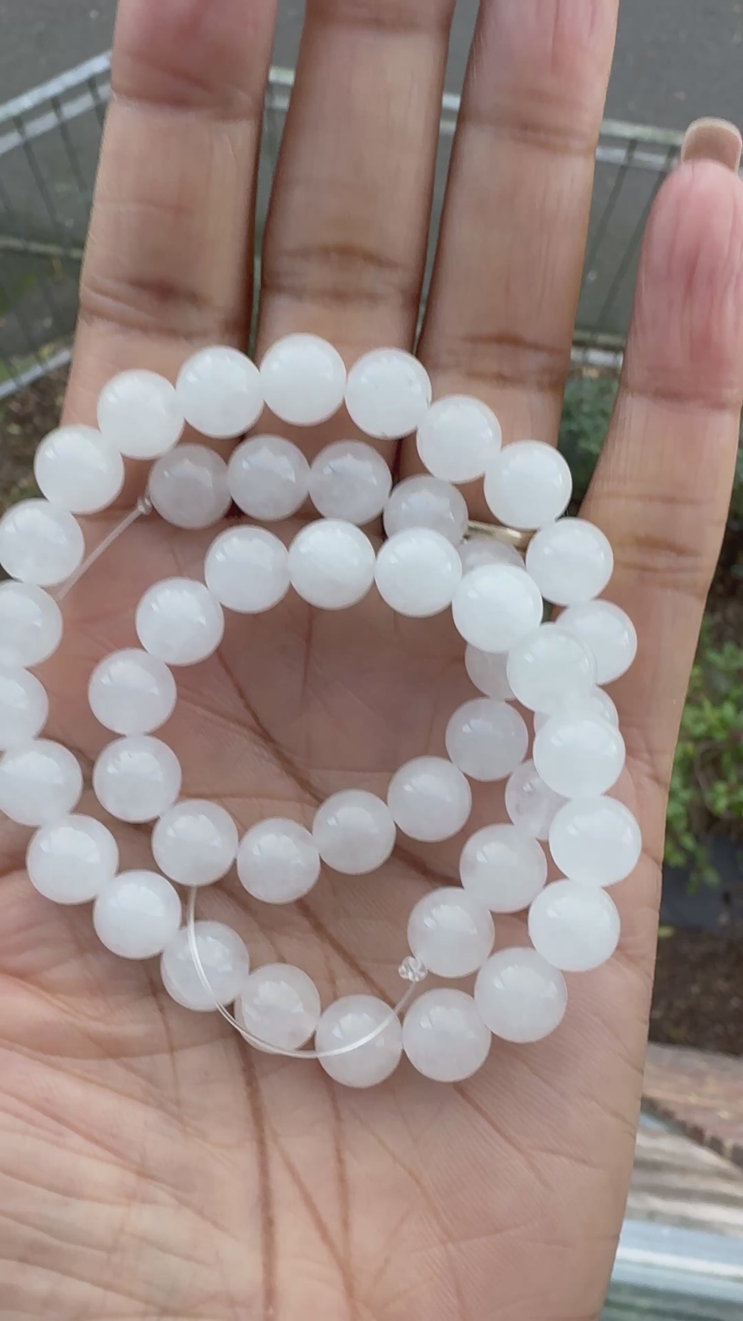 White Jade | Round Beads | 8mm