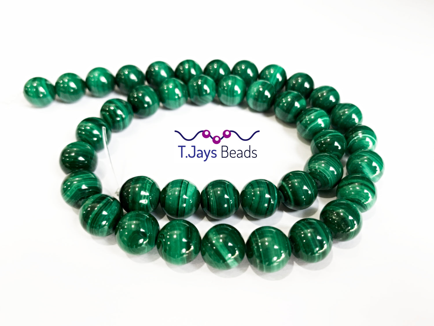 Malachite | Round Beads | 10mm | B Grade