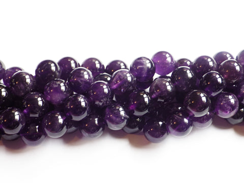 12mm Amethyst Beads - AB Grade