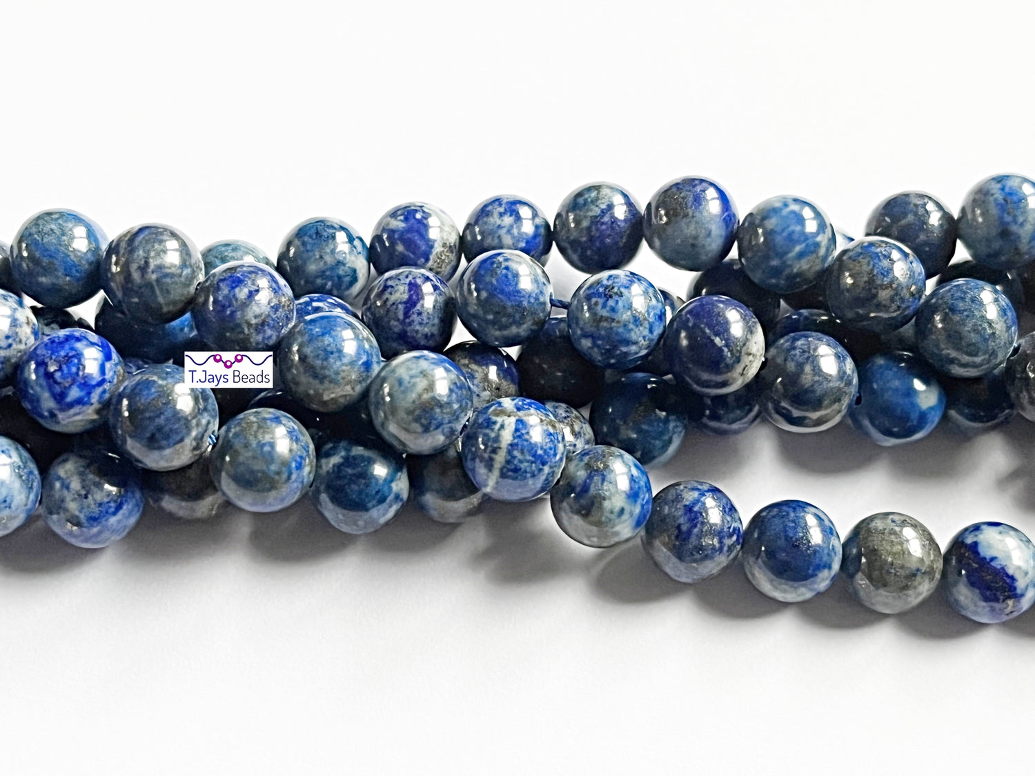 Lapis Lazuli (Natural Colour) | Round Beads | 10mm | A Grade