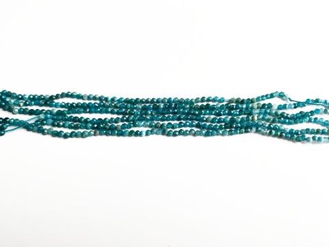 2mm Faceted Apatite Beads