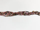 2mm Faceted Mixed Colour Natural Tourmaline Beads