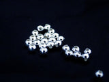 3mm Sterling Silver Round Spacer Beads x 50