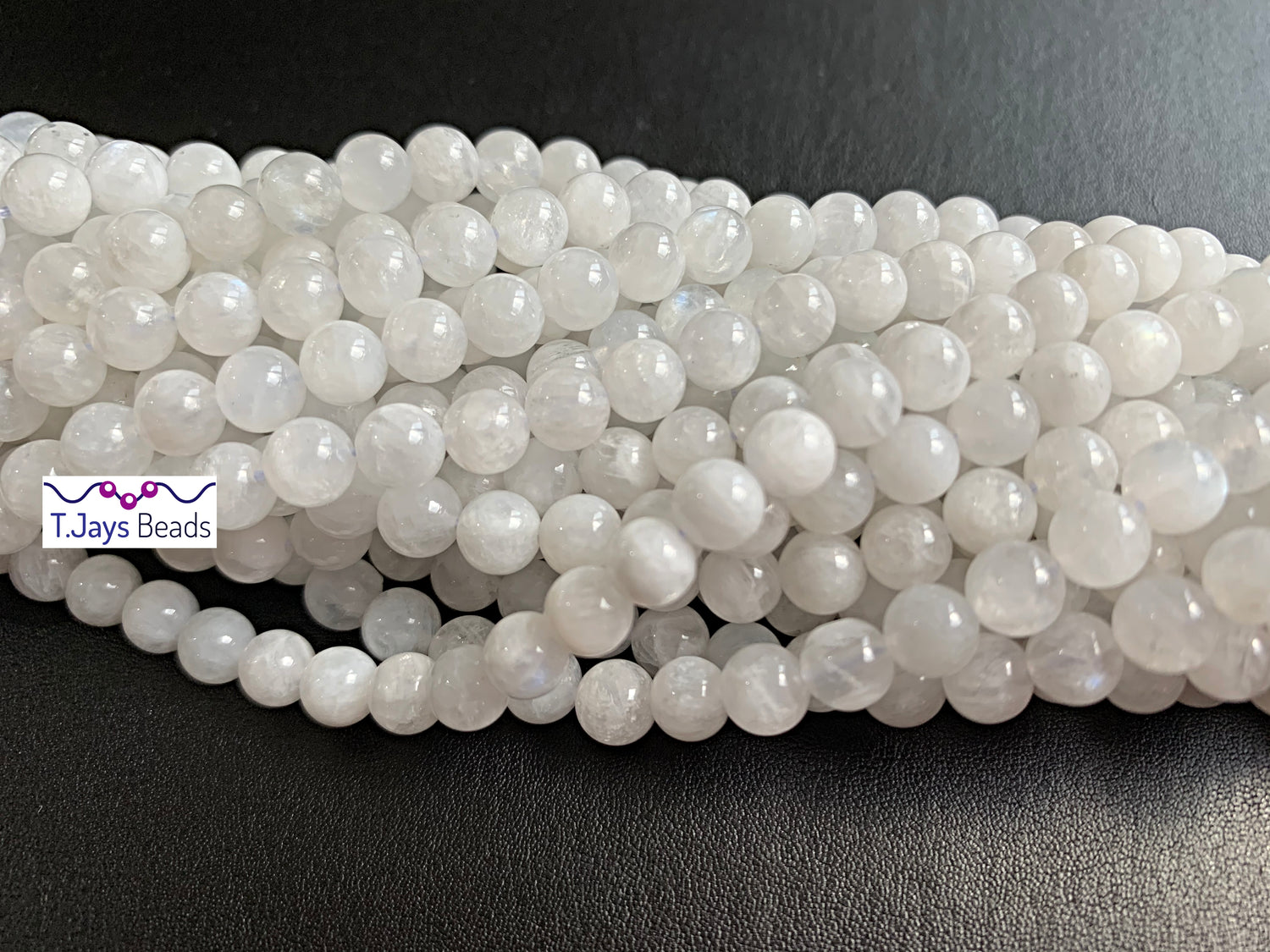 Moonstone (White) | Round Beads | 10mm | B Grade