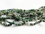 6mm Moss Agate Beads
