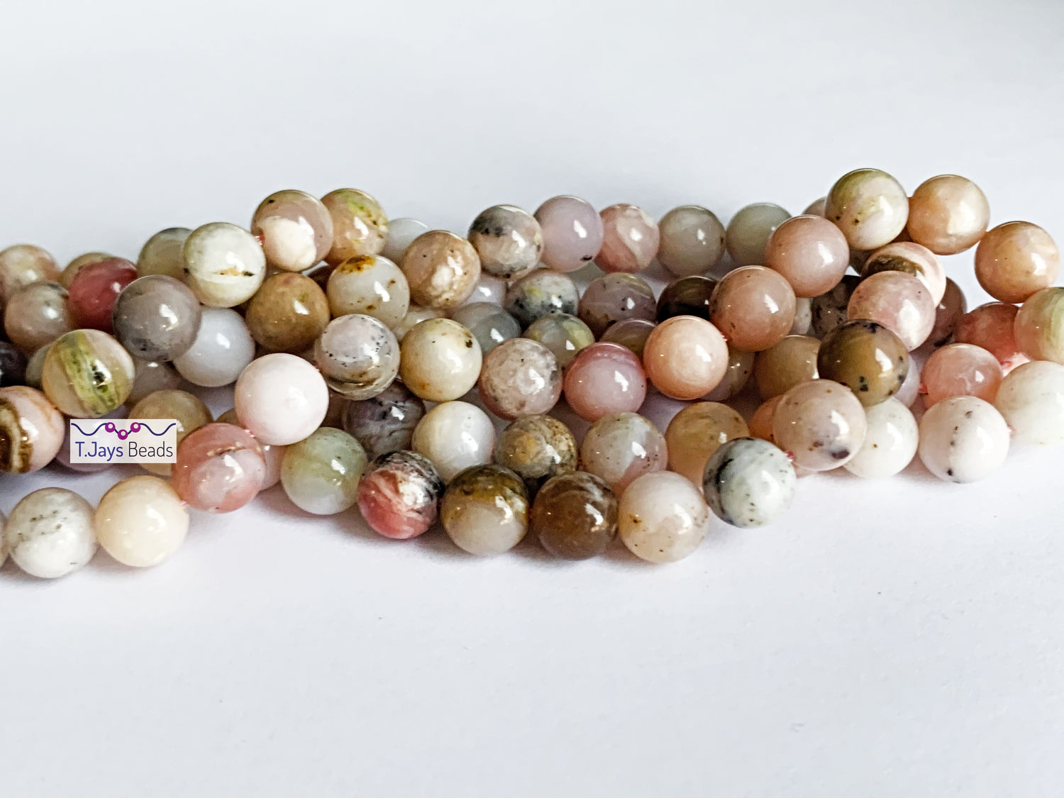 Pink Opal | Round Beads | 8mm