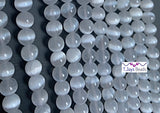 8mm Selenite Round Beads