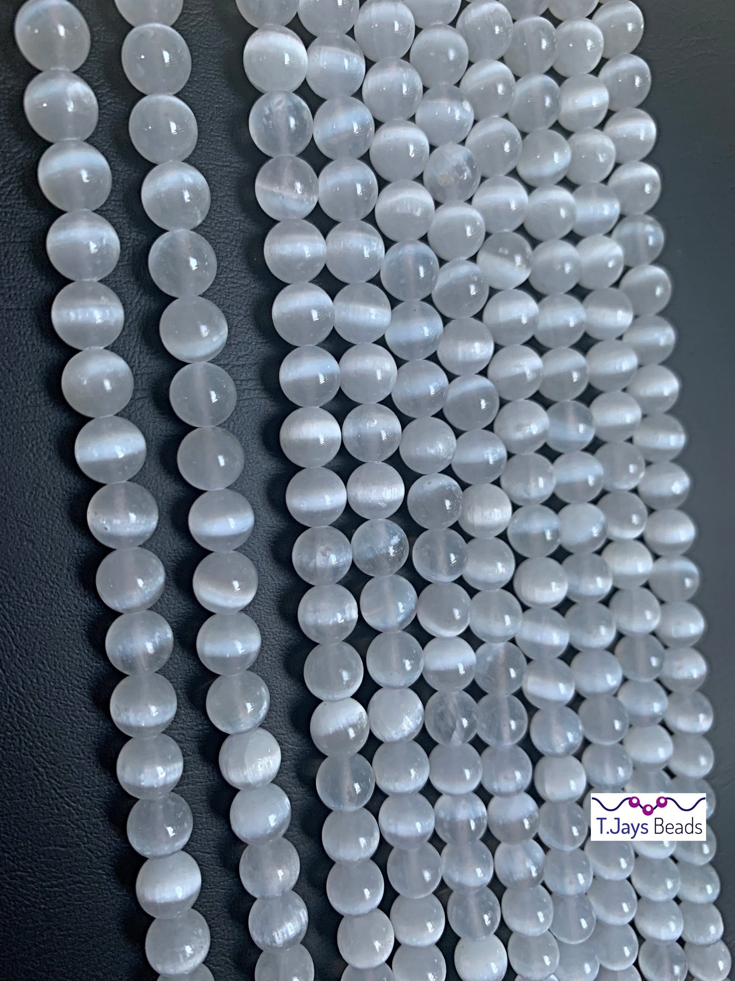 Selenite | Round Beads | 6mm